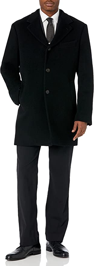 Buttoned Down Men's Italian Wool Cashmere Overcoat