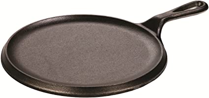 Lodge B00I4XNEC6 Logic 9" Cast Iron Round Griddle, Black