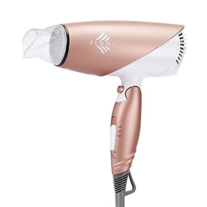 BESTOPE Hair Dryer Negative Ionic Hair Blow Dryer 1875W Ceramic Heat 2 Speed and Shot Button, Dual Voltage and Foldable Compact Dryer
