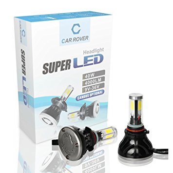 Car Rover 2 X Cree LED Headlight Kit 80W 9006 8000LM 6000K White Light Bulbs