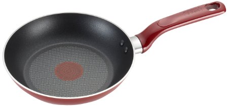 T-fal C51407 Excite Nonstick Thermo-Spot Dishwasher Safe Oven Safe PFOA Free Fry Pan Cookware, 12-Inch, Red