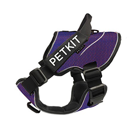 PETKIT Pet Harness Reflective Adjustable Ventilated Harness&Handle No-Pull Cats Large &Small Dogs Leash Vest