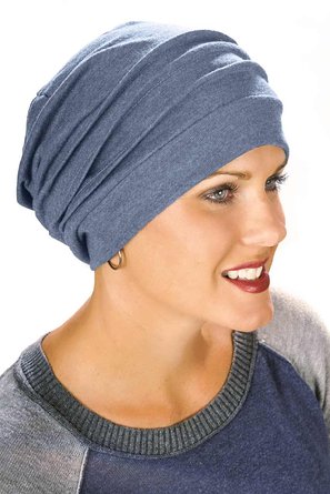 100% Cotton Slouchy Cap: Head Covering, Snood, Cancer Hats for Women - Chemo Patients