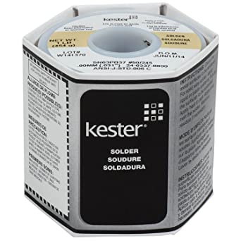 Kester 24-6337-8800 50 Activated Rosin Cored Wire Solder Roll, 245 No-Clean, 63/37 Alloy, 0.031" Diameter