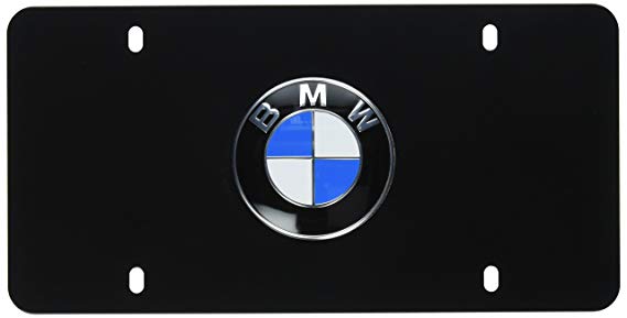 BMW License Marque Plate Logo Black