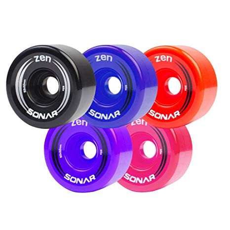 Riedell New Sonar Zen Quad Outdoor Replacement Skate Wheels 8 Pack!