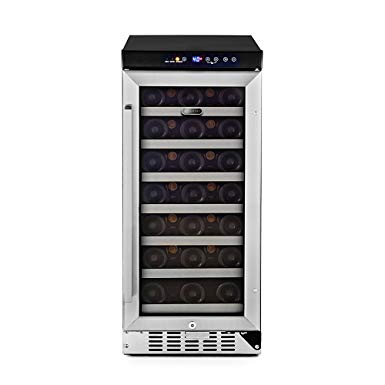 Whynter BWR-33SA 33 Bottle Built-In Wine Refrigerator, Stainless Steel