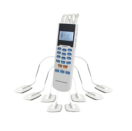 Lifetime Warranty FDA cleared OTC HealthmateForever YK15AB TENS unit with 4 outputs, apply 8 pads at the same time, 15 modes Handheld Electrotherapy device | Electronic Pulse Massager for Electrotherapy Pain Management -- Pain Relief Therapy : Chosen by Sufferers of Tennis Elbow, Carpal Tunnel Syndrome, Arthritis, Bursitis, Tendonitis, Plantar Fasciitis, Sciatica, Back Pain, Fibromyalgia, Shin Spl