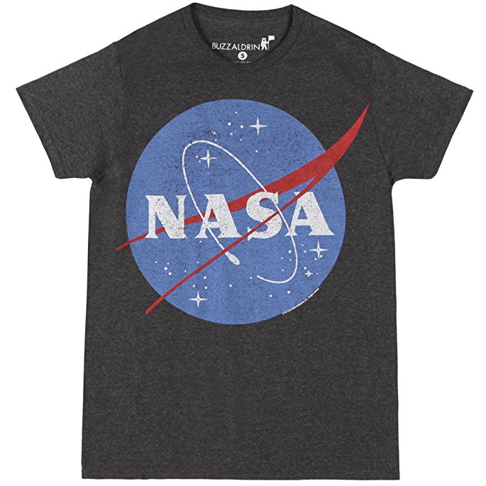 Nasa Logo Heather Charcoal T-Shirt