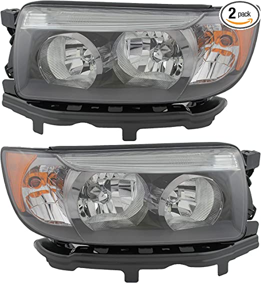 JP Auto Headlight Compatible With Subaru Forester 2007 2008 Driver Left And Passenger Right Side Pair Set Headlamp
