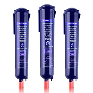 Puright 4396841 Refrigerator Water Filter Compatible for Whirlpool 4396710 46-9030 Filter 3,Pack of 3