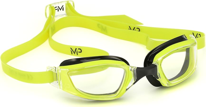 Michael Phelps Xceed Swimming Goggles - Yellow/Black - Clear Lens