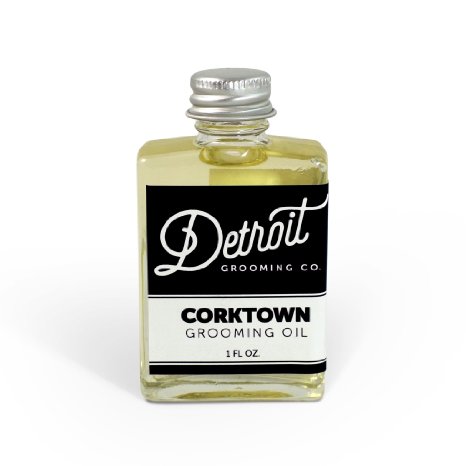 Detroit Grooming Co Grooming Oil - Corktown - Oil For All Beards  Helps Soften And Condition Dry And Itchy Beards