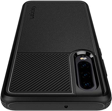 Spigen Rugged Armor Works with Huawei P30 Case (2019) - Matte Black