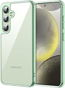 JETech Case for Samsung Galaxy S24 5G, Non-Yellowing Shockproof Bumper Protective Phone Cover, Anti-Scratch Hard PC Back (Jade Green)