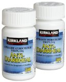 Kirkland Signature Anti-Diarrheal Loperamide Hydrochloride 2 MG Caplets 200-Count Bottles Pack of 2