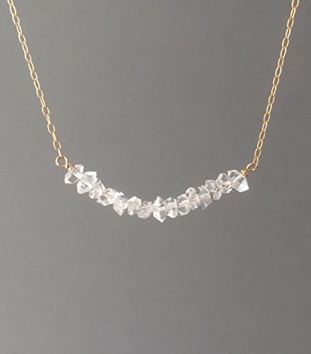 Herkimer Diamond Gold Fill Necklace also in Sterling Silver and 14k Rose Gold Fill