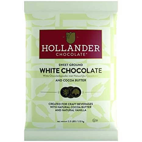 Hollander Sweet Ground White Chocolate Powder (2.5 lbs), J-White Chocolate-P