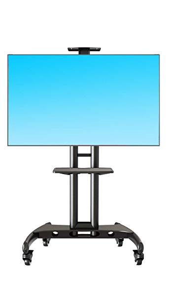 North Bayou Universal Mobile TV Cart TV Stand with Mount AVA1500-60-1P for 40 - 60 inch fits 32- 65 LED LCD Plasma and Curved Displays up to 100 lbs