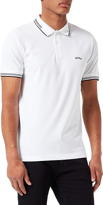 BOSS Men's Paul Curved Logo Polo Shirt