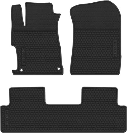 biosp Car Floor Mats Replacement for Civic 9th 2012 2013 2014 2015 Front and Rear Seat Heavy Duty Rubber Liner Full Black Vehicle Carpet Custom Fit-All Weather Guard Odorless