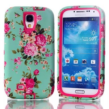 S4 Case,Galaxy S4 Case,Samsung S4 Cases,Galaxy S4 Phone Cases,Samsung Galaxy S4 Cases,Ezydigital Carryberry Luxury 3 in 1 Hybrid case for Samsung Galaxy S4 I9500,Hot Pink