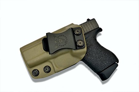 CYA Supply Co. IWB Holster - Fits Glock 43 - Veteran Owned Company - Made in the USA- Made from Boltaron