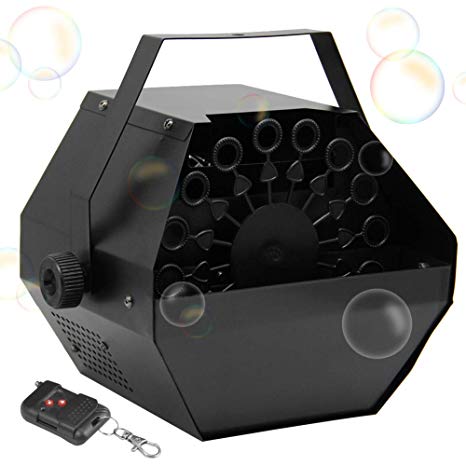 FORUP Portable Bubble Machine, Professional Automatic Bubble Maker with High Output for Outdoor/Indoor Use, Wireless Remote Control
