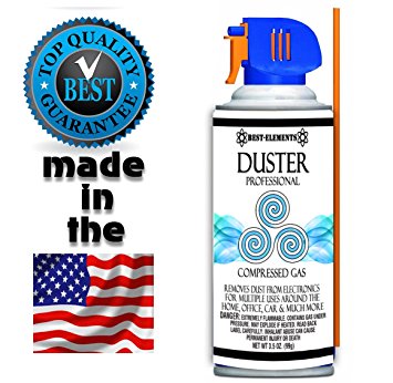 Best-Elements Non-toxic and No Bitternt Compressed Air Duster Can Cleaner, 3.5-Ounce