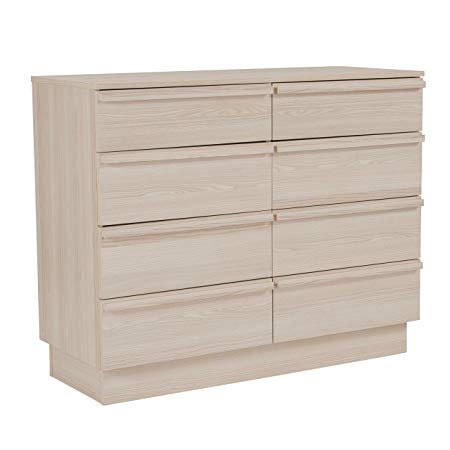 Flash Furniture Valencia Collection 8 Drawer Dresser in Cambria Ash Finish