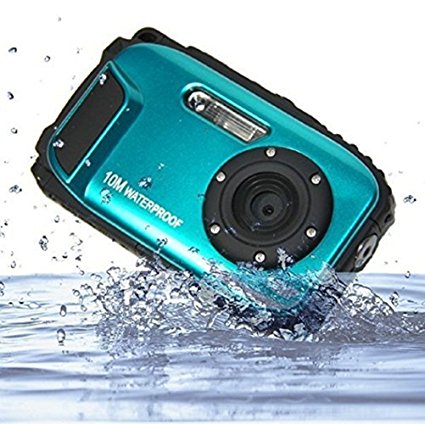 Underwater Digital Camera PYRUS 16 MP Digital Camera 2.7 Inch LCD Display Cameras Underwater 10m Waterproof Camera with 8x Zoom