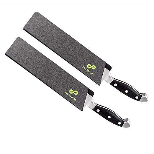 EVERPRIDE 12 Inch Chef Knife Edge Guards Set (2-Piece Set) Large Knives Blade Edge Protectors | Heavy-Duty Safety and Protection | BPA-Free Chef Knife Covers | Holds Knives Up To 12.5” x 2.5”