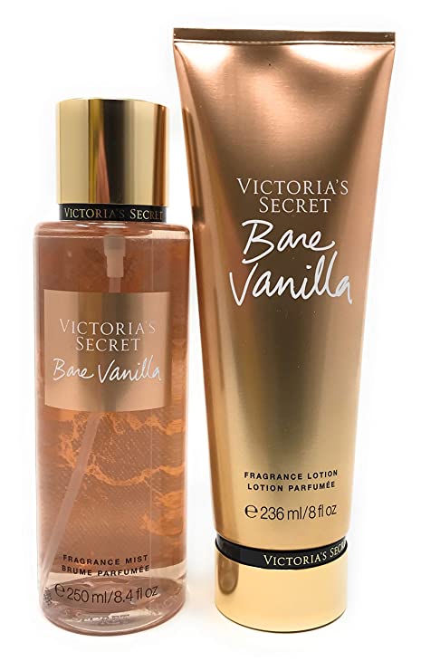 Victoria’s Secret Bare Vanilla Body Mist and Fragrance Lotion Set