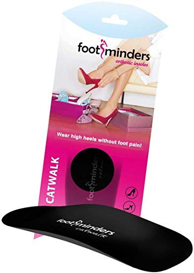 Footminders Catwalk Orthotic Arch Support Insoles for High Heel Shoes, Pumps, Sandals and Boots (Pair) (Medium: Women 9-10½) - Relieve Foot Pain Due to Wearing High Heels