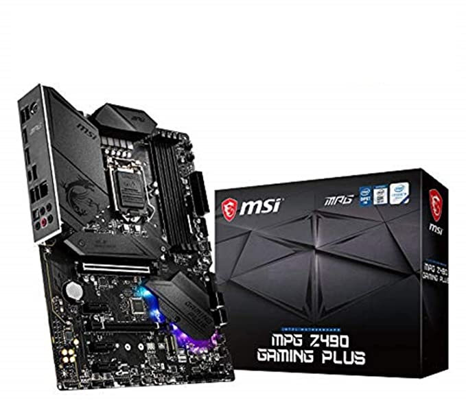 MSI MPG Z490 Gaming Plus Motherboard (ATX, 10th Gen Intel Core, LGA 1200, DDR4, Dual M.2, USB 3.2 Gen 2, 2.5G LAN, RGB)