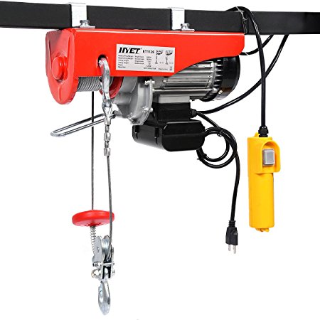 Goplus Lift Electric Hoist Garage Auto Shop Electric Wire Hoist Overhead Lift w/ Remote Control (1320LBS)