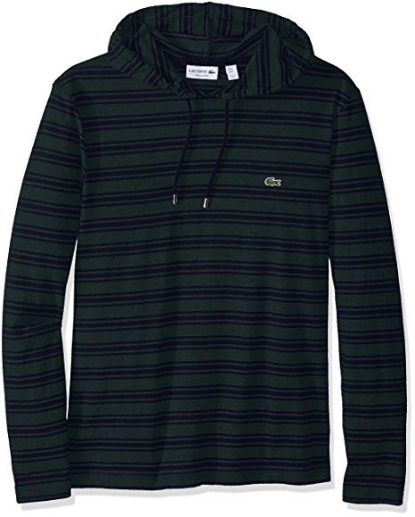 Lacoste Men's Long Sleeve Hoody Stripe Tee