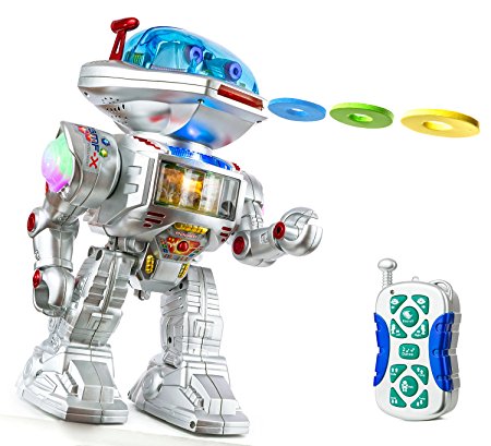 PTL® RC Remote Control Fighting Robot Talking Kids Toy Robot with Sound, Lights, Music, Walking Dancing Shooting RC Robot Toy Top Popular Best Kids Boys Girls Toys - PL9029