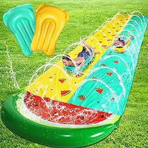 TOY Life Watermelon Water Slide, Slip Slide, Waterslide, Water Slides for Kids Backyard, Slip N Slide, Water Slide Adult, Watermelon Themed Slip and Slides for Kids Backyard, Waterslide for Kids