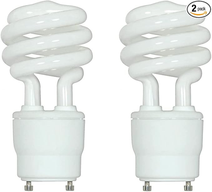 S8206 2 PK 23 Watt; Mini Spiral Compact Fluorescent; 2700K; 82 CRI; GU24 Base; 120 Volt