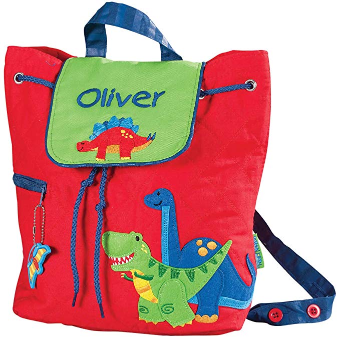 Personalized Stephen Joseph Dinosaur Quilted Backpack