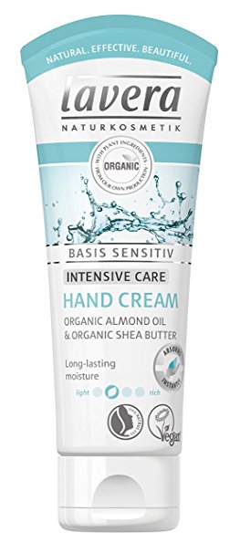 lavera Hand Cream Basis Sensitiv ∙ Intensive Protection ∙ Quickly Absorbed ∙ Vegan ✔ Organic Skin Care ✔ Natural & Innovative Cosmetics ✔ 75ml