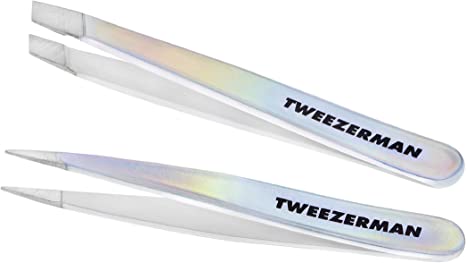 Tweezerman Winter Frost Micro Mini Slant & Point Tweezer Set
