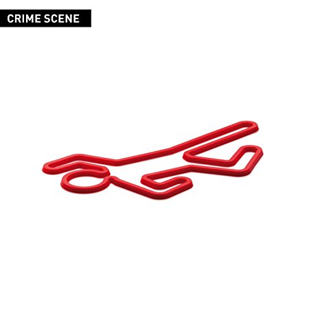 Crime Scene by PELEG DESIGN - Red Hot Pot Rack Silicone Trivet Pan Holder