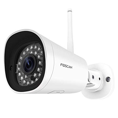 Foscam G4 Ultra-HD 4MP IP WiFi Bullet Camera for Outdoor/Indoor Surveillance, Human Detection & Motion/Sound Detection & Alert Notification,66ft Night Vision, IP66 Weatherproof, White