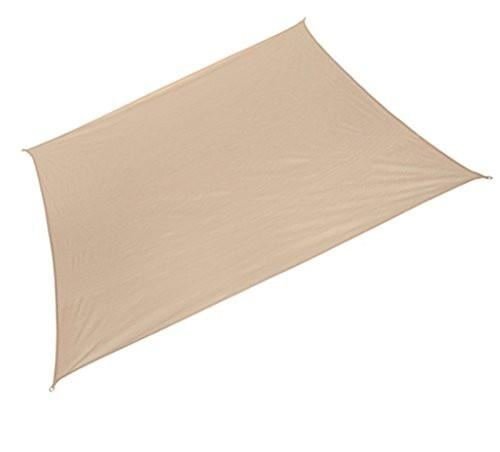 Coolaroo Ready-to-Hang rectangle Shade Sail Canopy 13 Feet x 7 Feet , 91sq feet (Desert Sand)