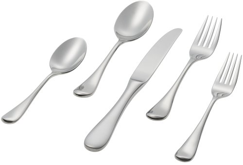 Ginkgo International Firenze 20-Piece Stainless Steel Flatware Place Setting, Service for 4