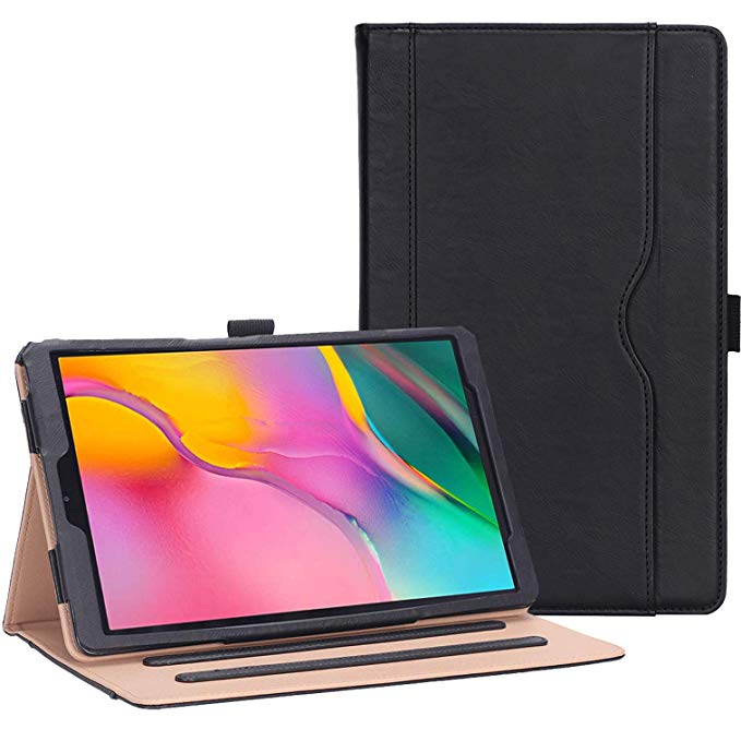 ProCase Galaxy Tab A 10.1 2019 Case T510 T515 T517 - Stand Folio Case Cover for Galaxy Tab A 10.1 Inch Tablet Model SM-T510 SM-T515 2019 Release -Black