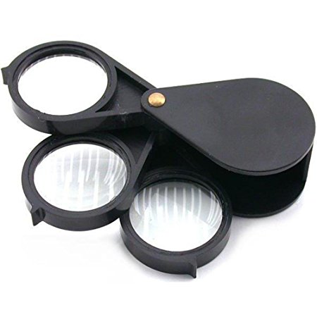 Folding Multi Power Loupe, Each Lens 5X Power