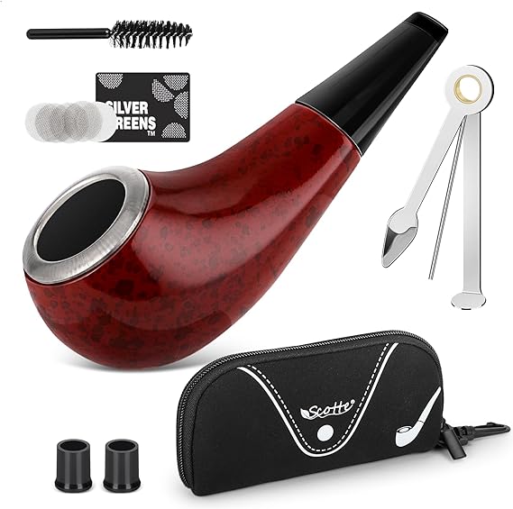 Scotte Shiny Pipe Small Pipe Red Color
